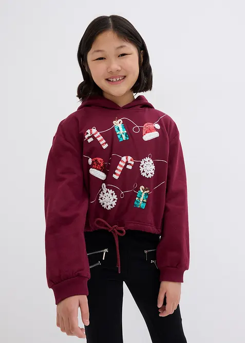 Sweat à capuche 100% coton, bonprix