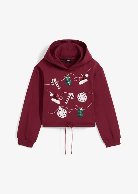 Sweat à capuche 100% coton, bonprix