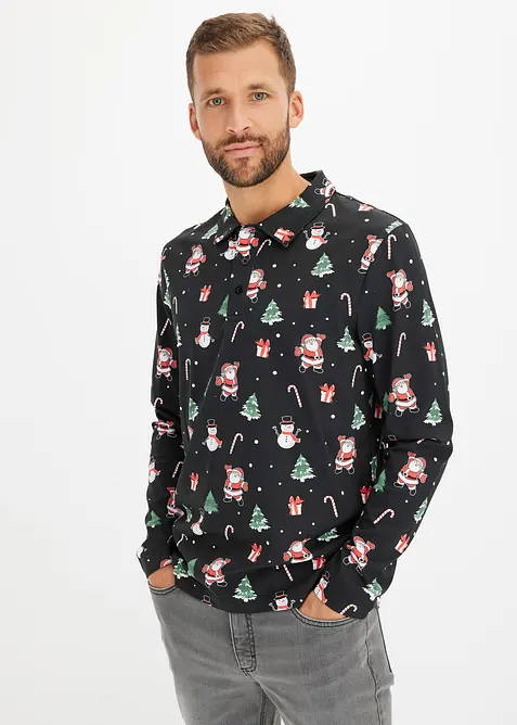 Polo de Noël en coton, bonprix
