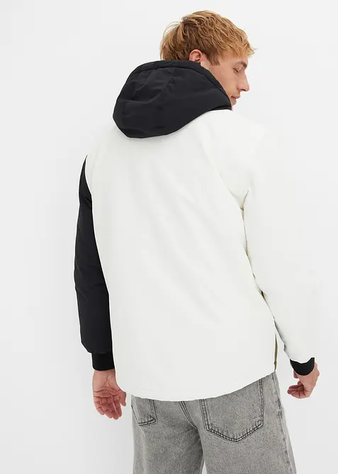 Veste d’hiver tricolore à capuche, bonprix