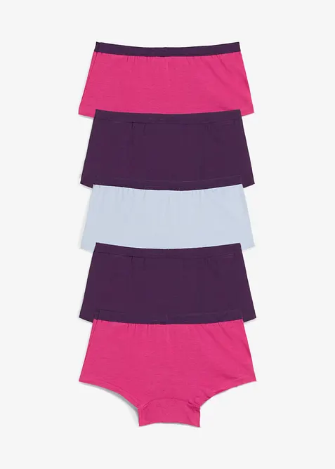 Lot de 5 shorties en coton extensible, bonprix