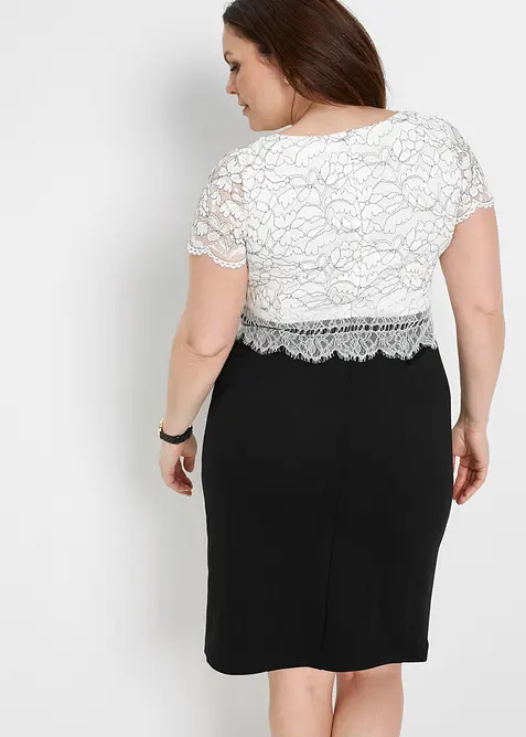 Robe avec dentelle, bonprix