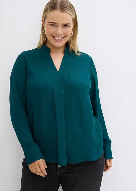 Blouse en mousseline, coupe trapèze, bonprix