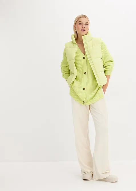 Gilet doux en grosse maille de laine mélangée, bonprix