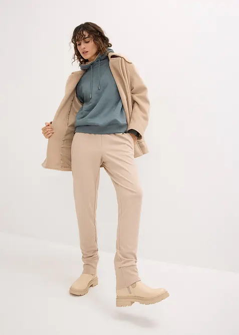 Sweat à capuche chaud avec doublure peluche, bonprix