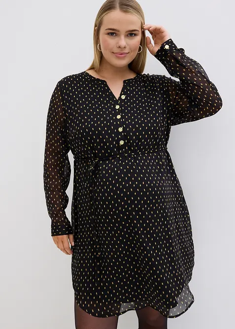 Robe de grossesse et d’allaitement en voile imprimé, bonprix