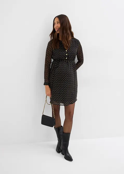 Robe de grossesse et d’allaitement en voile imprimé, bonprix