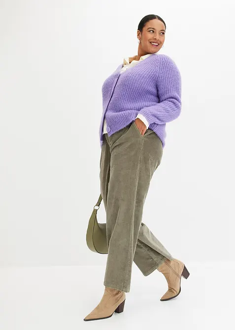 Gilet en grosse maille côtelée, bonprix