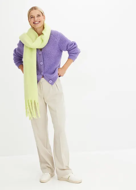 Gilet en grosse maille côtelée, bonprix