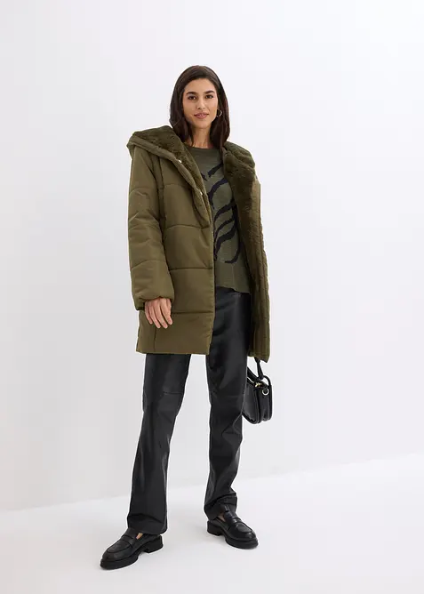 Pantalon en cuir d’agneau nappa, bonprix