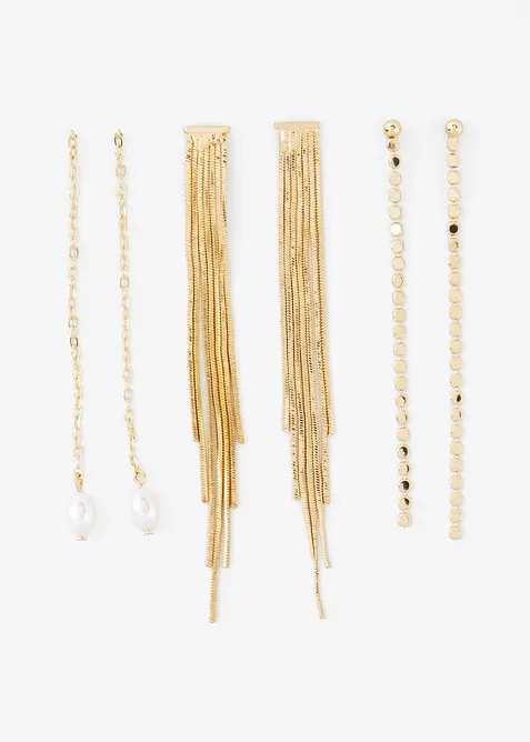 Lot de 6 paires de boucles d'oreille, bonprix