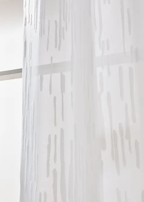 Voilage jacquard uni (1 pce), bonprix