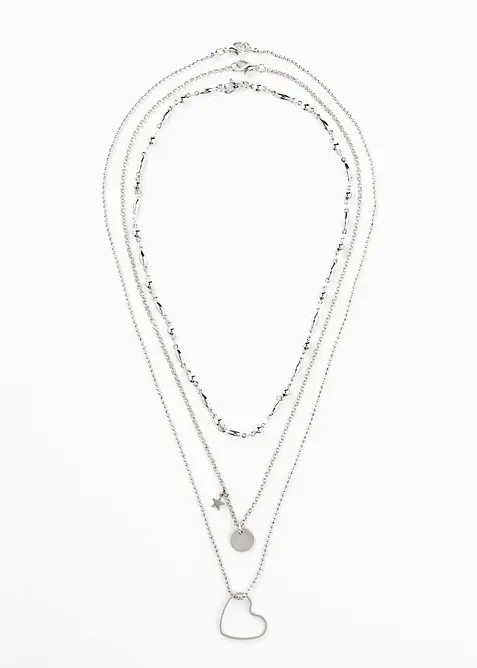 Colliers (ens. 3 pces), bonprix