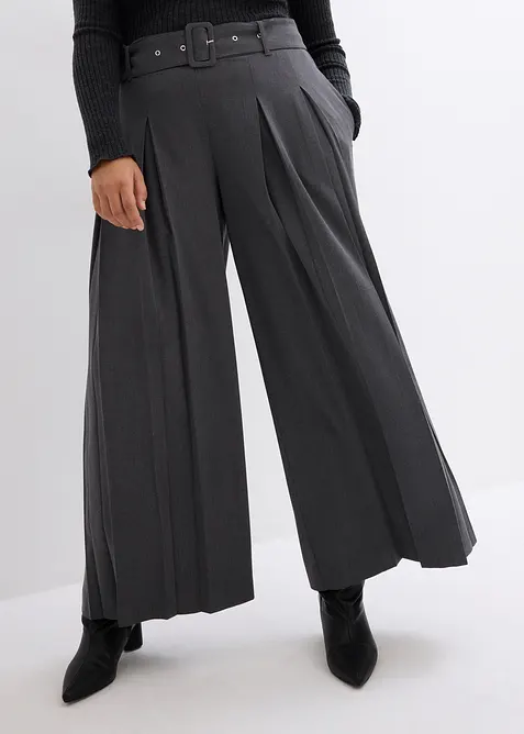 Pantalon de tailleur fluide en viscose mélangée, bonprix