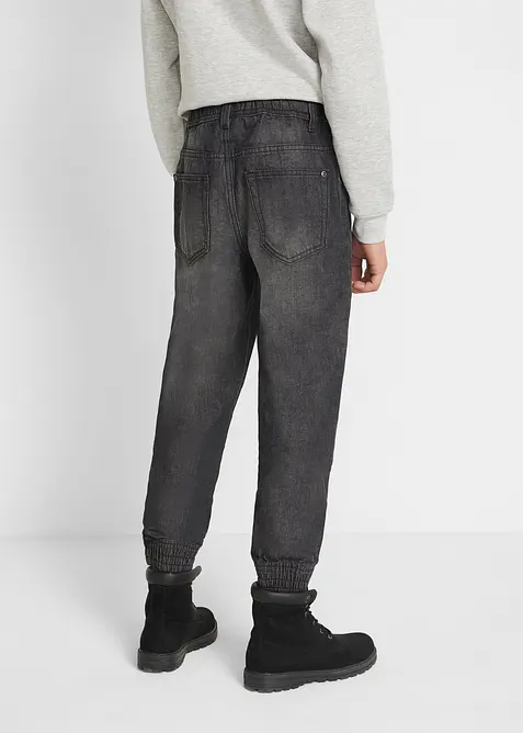 Lot de 2 pantalons regular à taille élastiquée, bonprix
