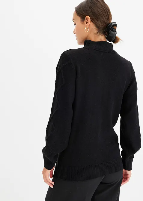 Pull camionneur en maille torsadée, bonprix