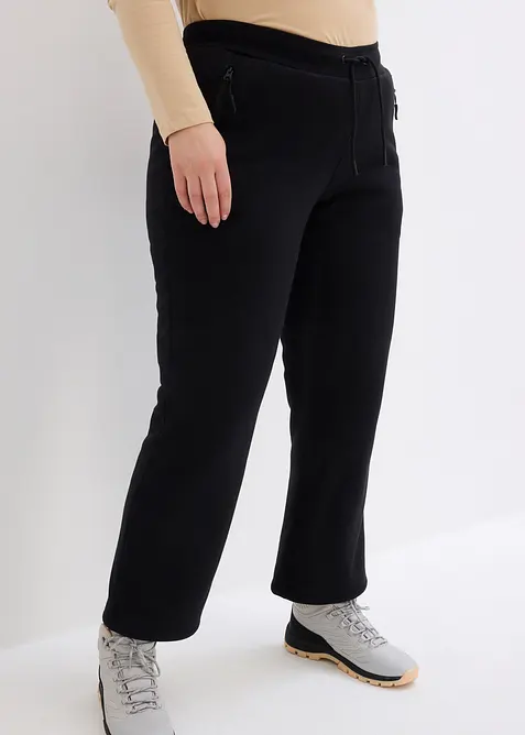 Pantalon de jogging large avec doublure polaire, bonprix