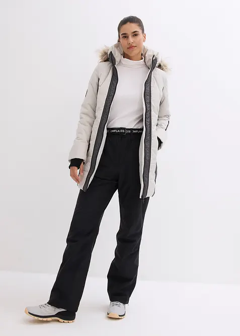 Manteau outdoor imperméable avec bordure peluche, bonprix