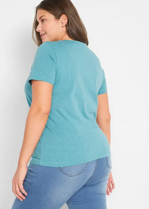 T-shirt avec imprimé chat, bonprix