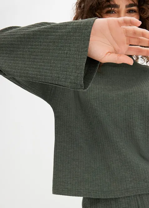 Ensemble d'intérieur oversize en tissu côtelé doux, bonprix