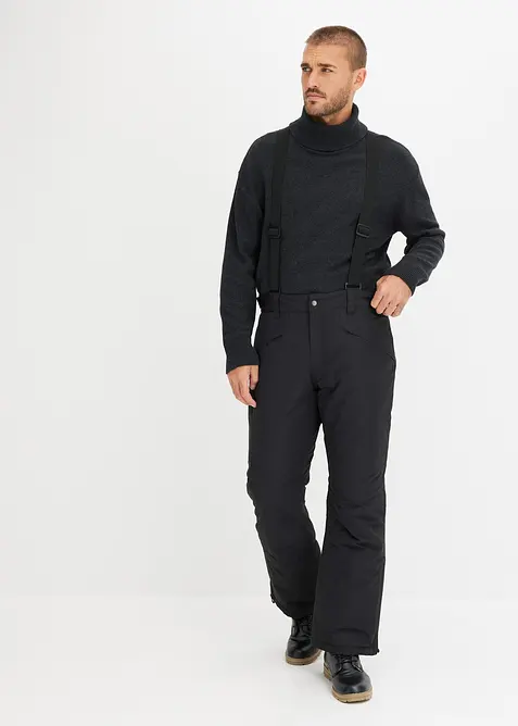 Pantalon chaud et imperméable à bretelles, bonprix