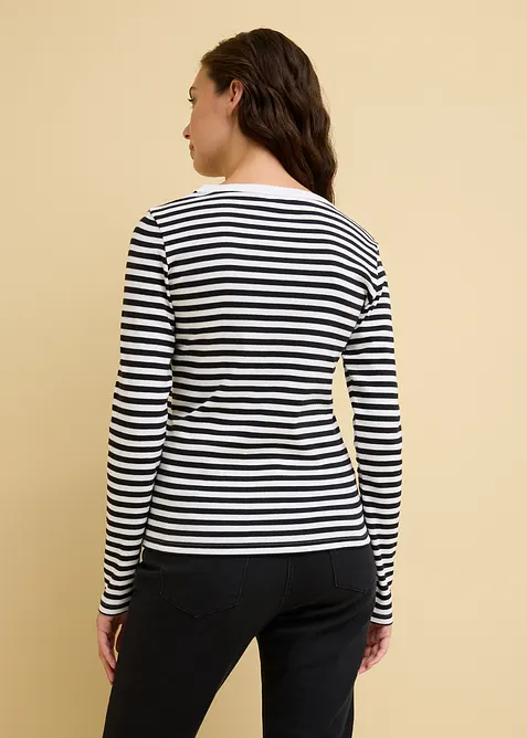 T-shirt manches longues 100% coton, bonprix