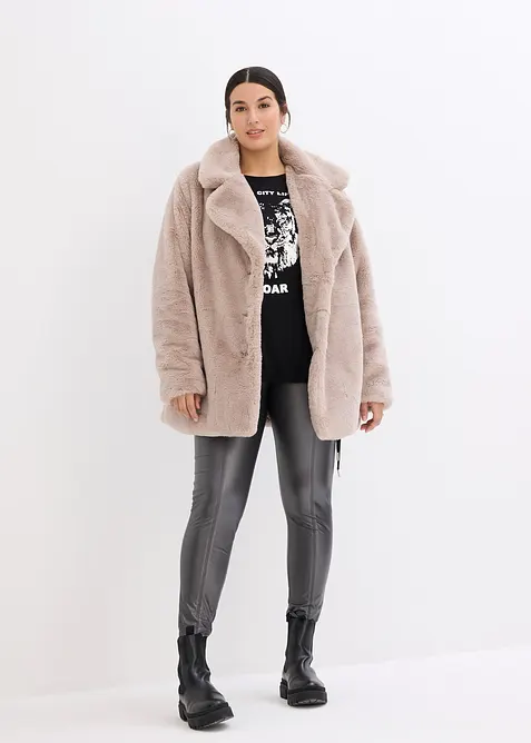 Manteau en peluche, bonprix