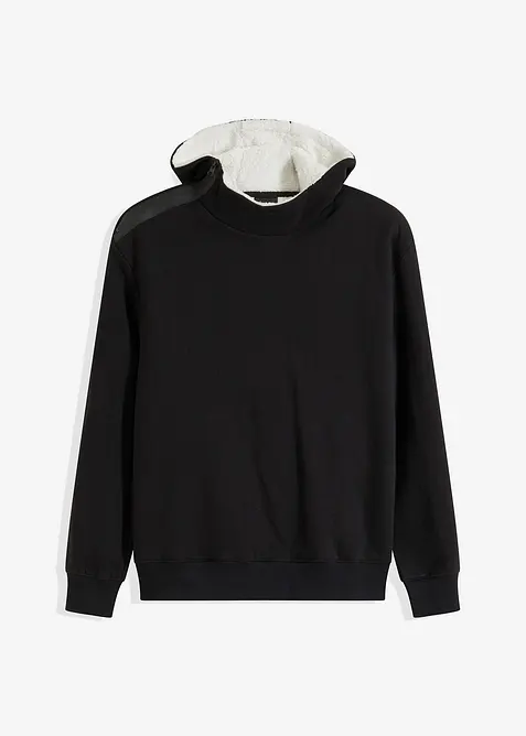 Sweat à capuche avec doublure chaude en sherpa, bonprix