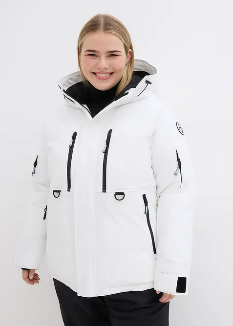 Veste de ski imperméable avec pare-neige, bonprix
