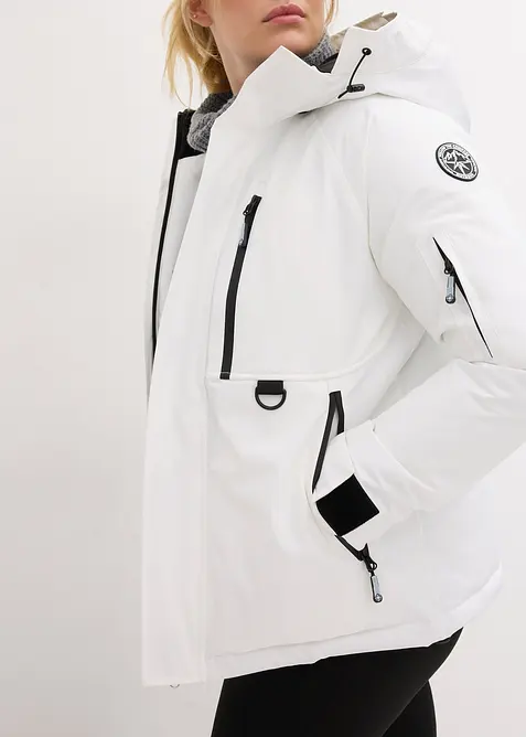 Veste de ski imperméable avec pare-neige, bonprix