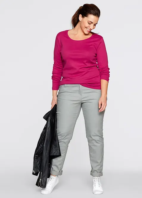 T-shirt manches longues 100% coton, bonprix