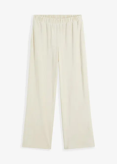 Pantalon velours côtelé à taille élastiquée, bonprix