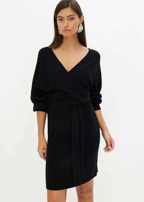 Robe en maille de viscose mélangée, bonprix