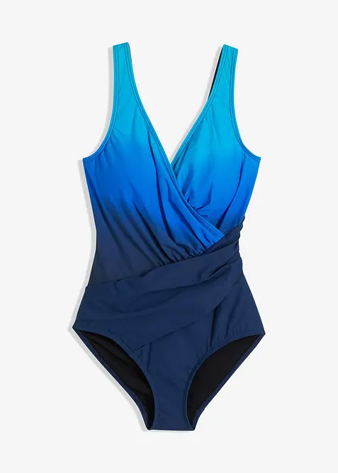 Maillot 1 pièce sculptant effet croisé, maintien modéré, bonprix
