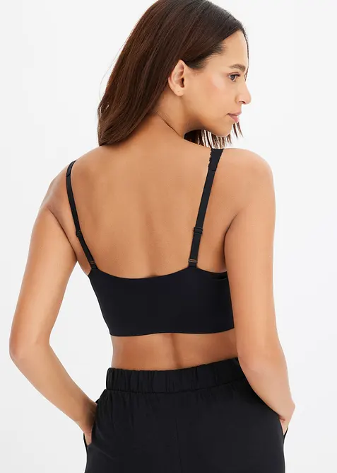 Soutien-gorge Feel Comfort rembourr&eacute; &agrave; d&eacute;coupe laser sans armatures avec fermeture sur le devant, bonprix
