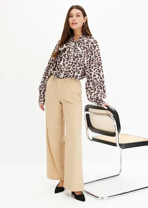 Chemisier &agrave; col lavalli&egrave;re, bonprix