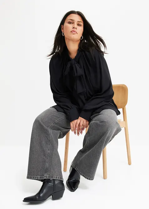 Jean large taille mi-haute, bonprix