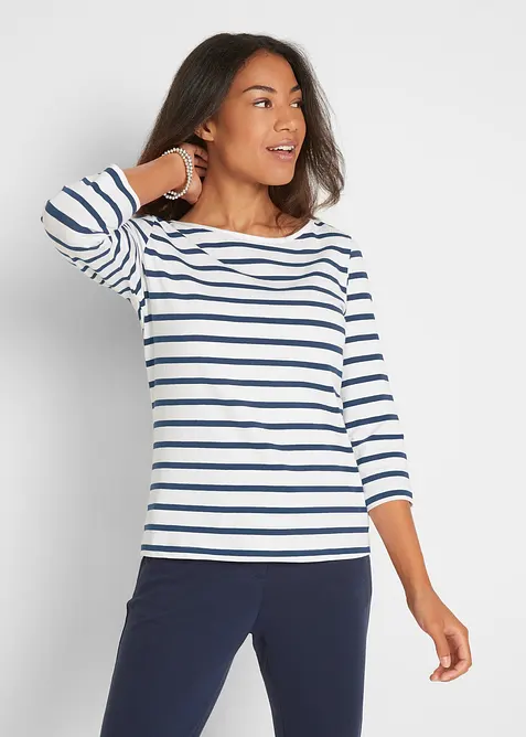 T-shirt manches longues coton, bonprix