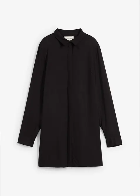 Chemisier long en viscose fluide, fendu sur les côtés, bonprix