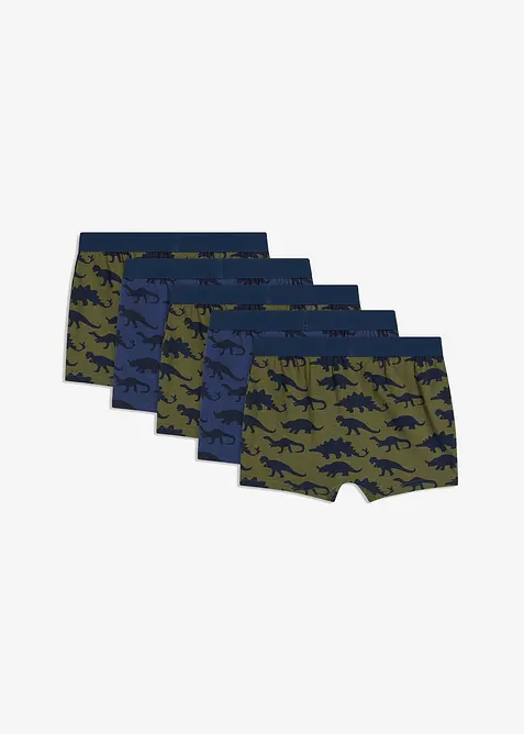 Lot de 5 boxers coton, bonprix