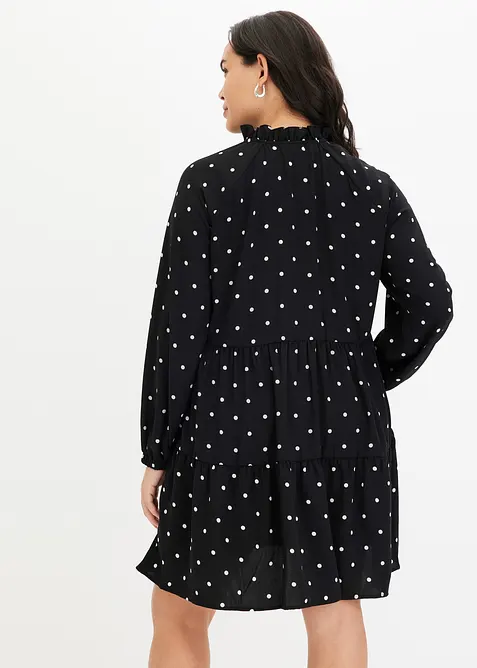 Robe-tunique en crêpe texturé, bonprix