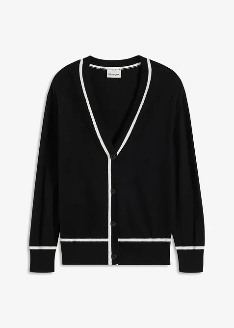 Cardigan à col V, bonprix