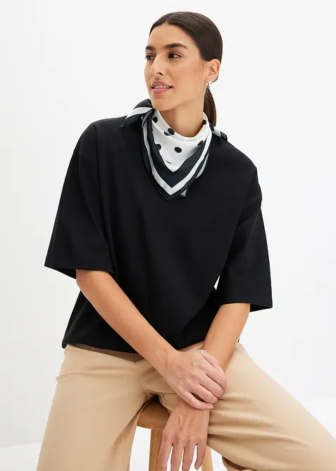 Foulard à pois en velours éponge, bonprix