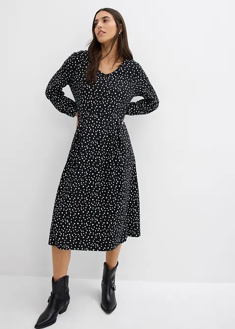 Robe midi en jersey coton, bonprix