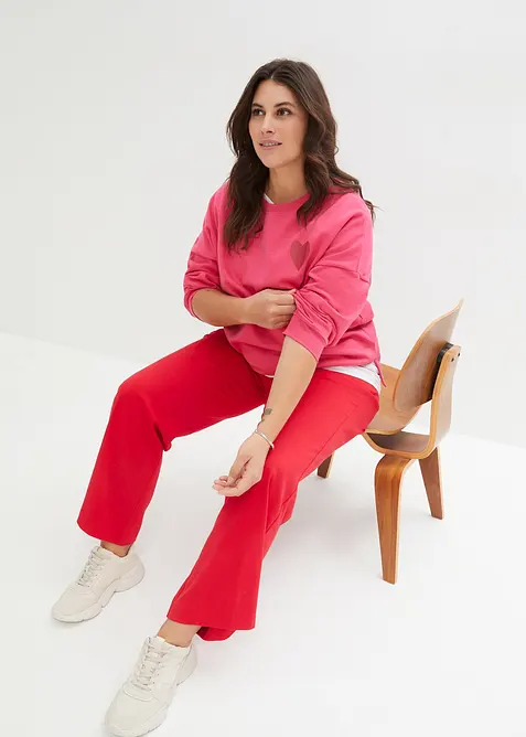 Sweat-shirt oversize en coton, bonprix