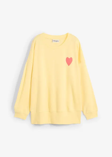 Sweat-shirt oversize en coton, bonprix