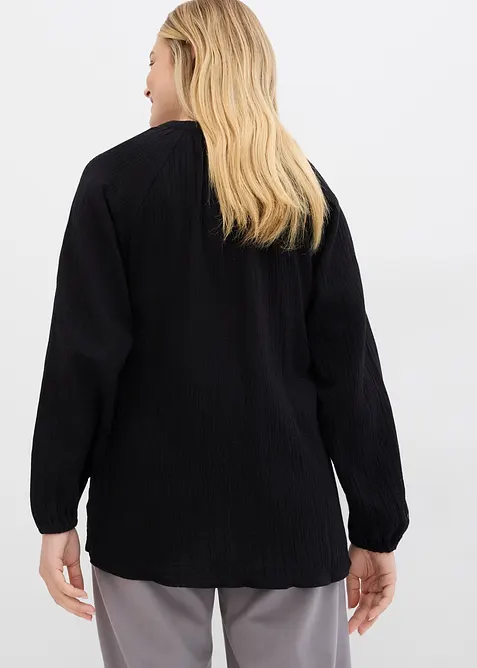 Tunique longue en gaze de coton, bonprix