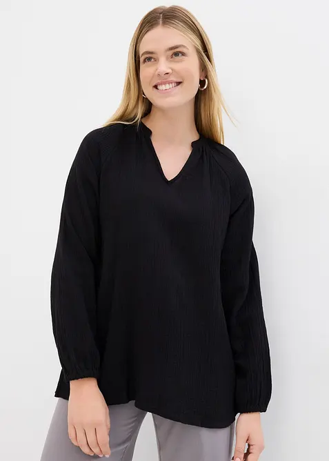 Tunique longue en gaze de coton, bonprix