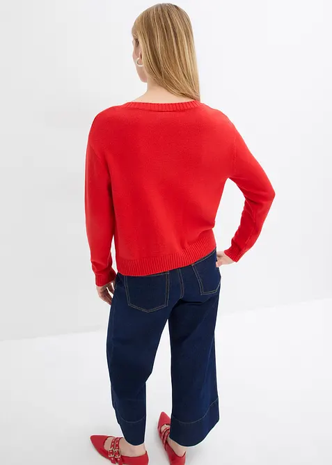 Gilet en maille avec poches, bonprix