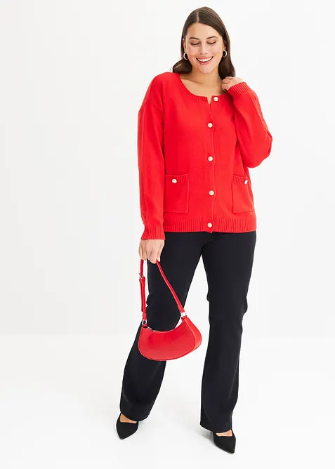 Gilet en maille avec poches, bonprix